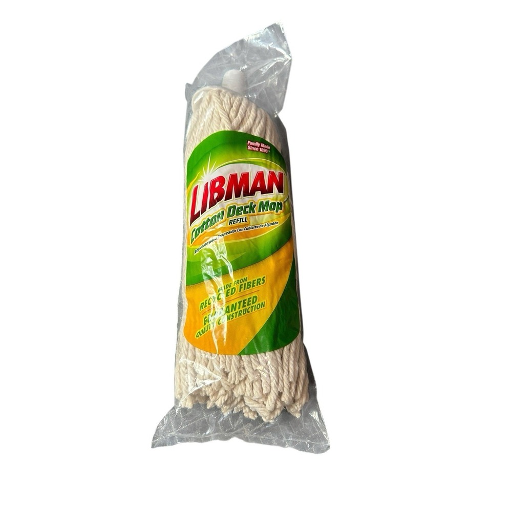 libman cotton deck mop refill great on vinyl ceramic tile marble stone etc floor
